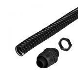 Ronbar 20mm PVC Thermoplastic Spiral Flexible Conduit 10 Metre Reel & 10 Glands